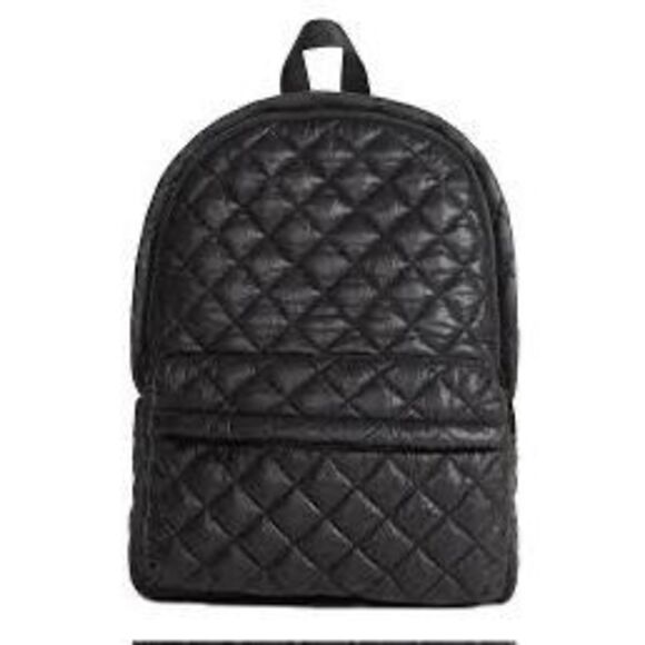 CAPEZIO Black Quilted Technique Backpack with Front Zip Pocket - Picture 1 of 8